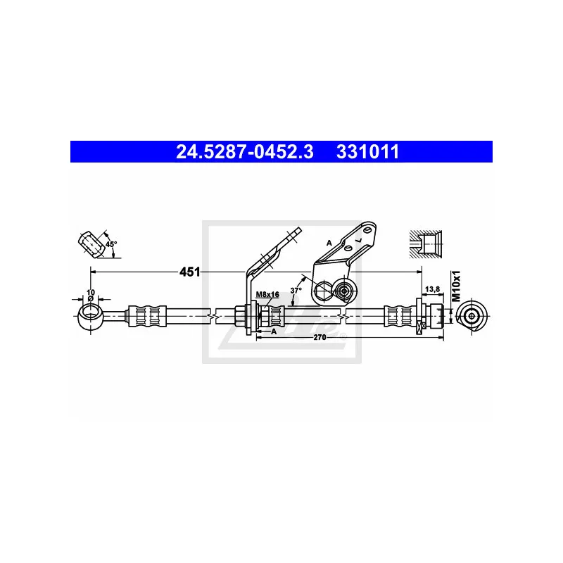 Flexible de frein ATE 24.5287-0452.3