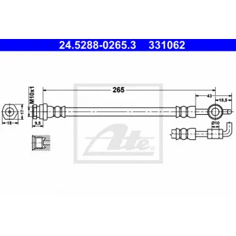 Flexible de frein ATE 24.5288-0265.3