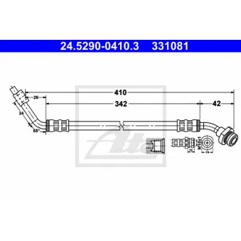 Flexible de frein ATE 24.5290-0410.3