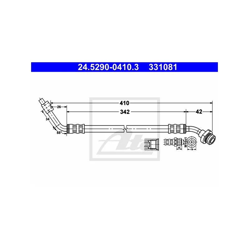 Flexible de frein ATE 24.5290-0410.3