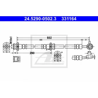 Flexible de frein ATE 24.5290-0502.3