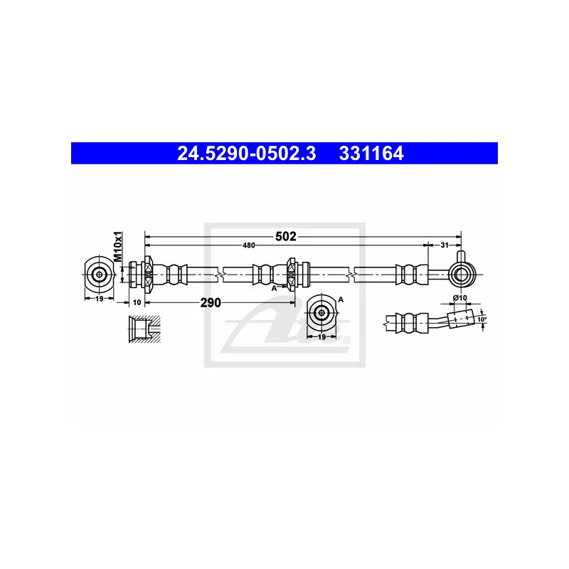 Flexible de frein ATE 24.5290-0502.3