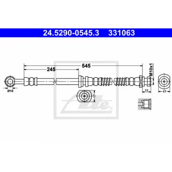 Flexible de frein ATE 24.5290-0545.3