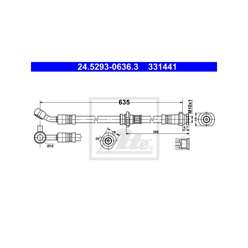 Flexible de frein ATE 24.5293-0636.3