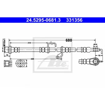 Flexible de frein ATE 24.5295-0681.3