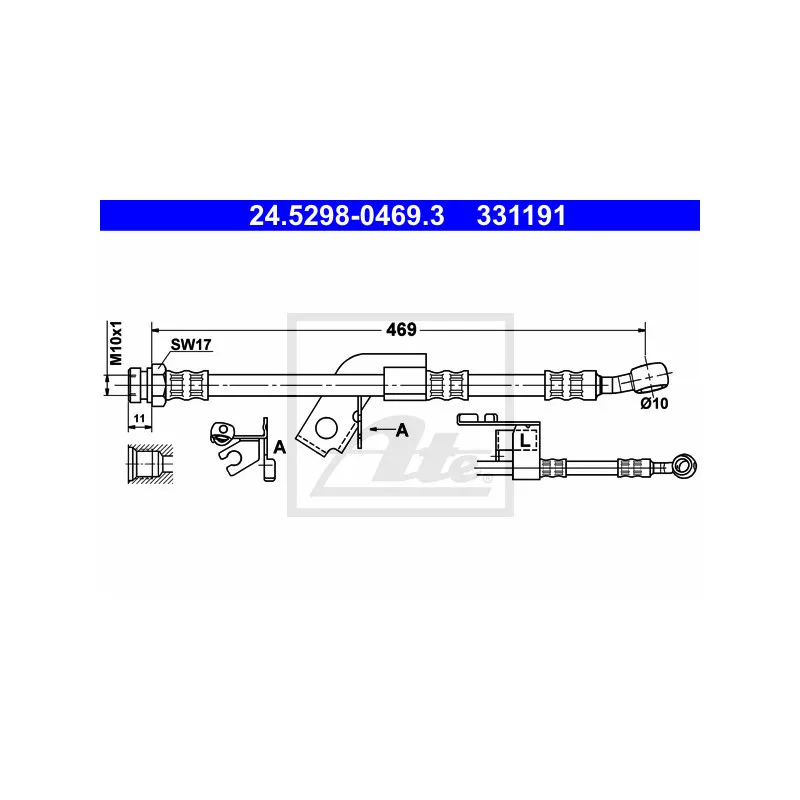 Flexible de frein ATE 24.5298-0469.3