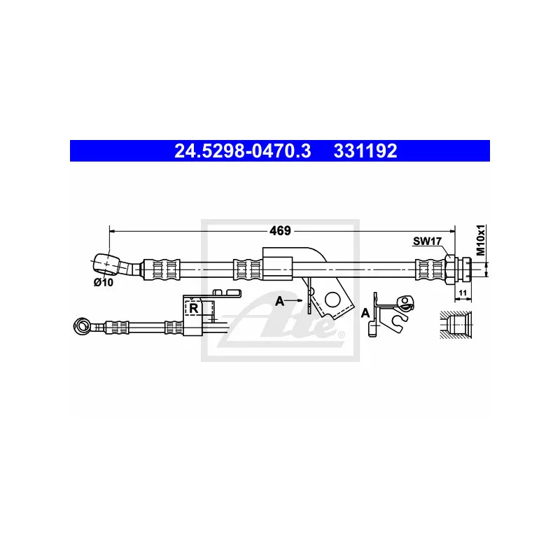 Flexible de frein ATE 24.5298-0470.3