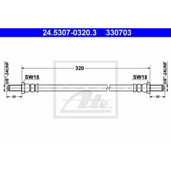 Flexible de frein ATE 24.5307-0320.3