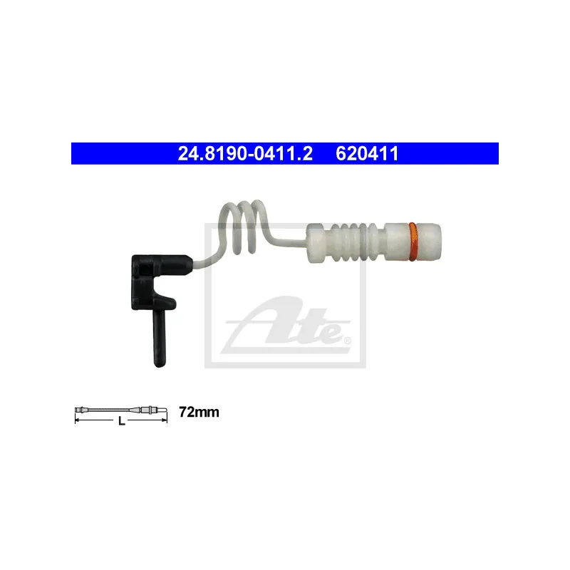 Contact d'avertissement, usure des plaquettes de frein ATE 24.8190-0411.2