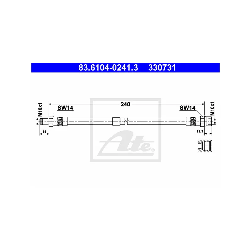 Flexible de frein ATE 83.6104-0241.3