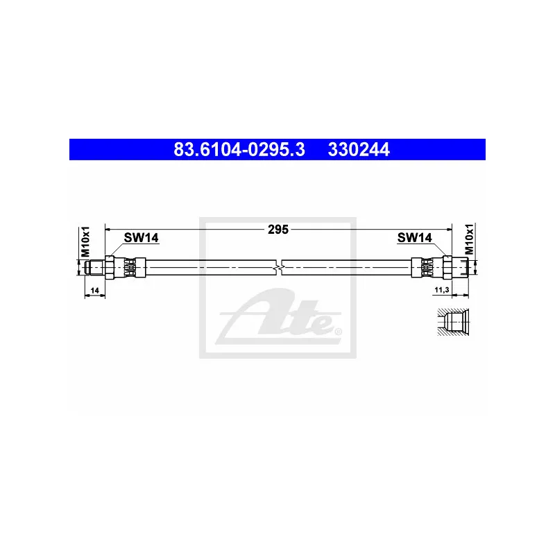 Flexible de frein ATE 83.6104-0295.3