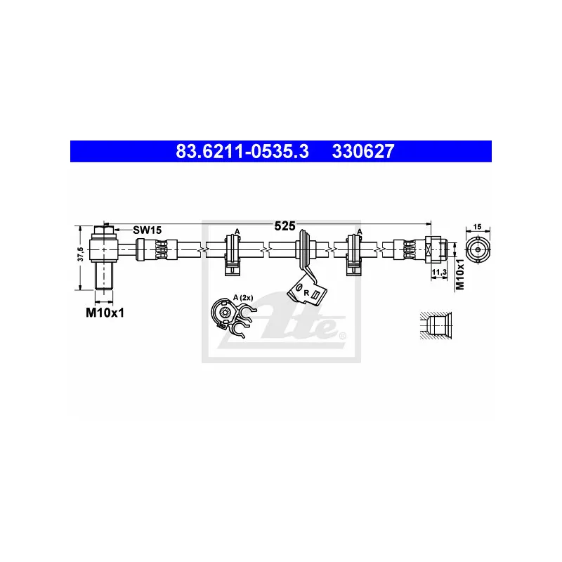 Flexible de frein ATE 83.6211-0535.3