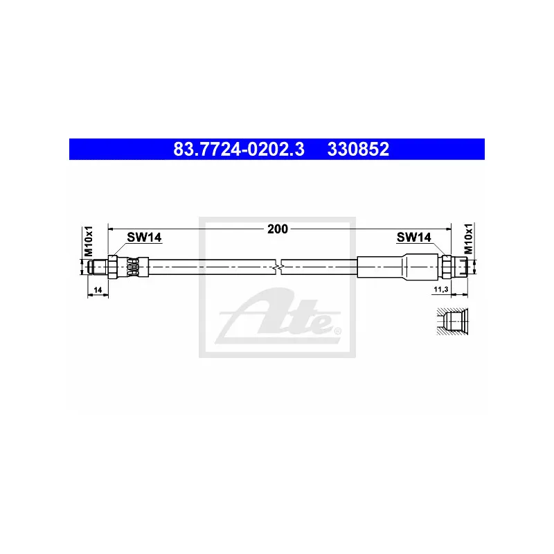 Flexible de frein ATE 83.7724-0202.3