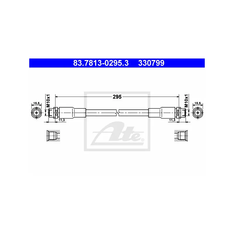 Flexible de frein ATE 83.7813-0295.3