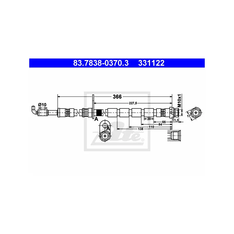 Flexible de frein ATE 83.7838-0370.3