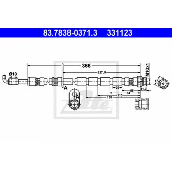 Flexible de frein ATE 83.7838-0371.3