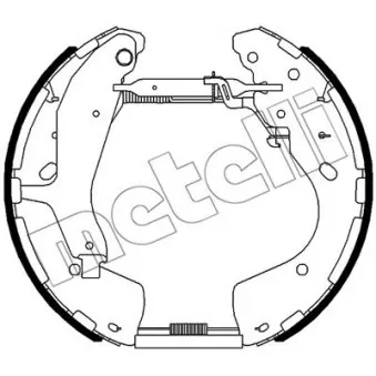 Kit de freins arrière (prémontés) METELLI 51-0521
