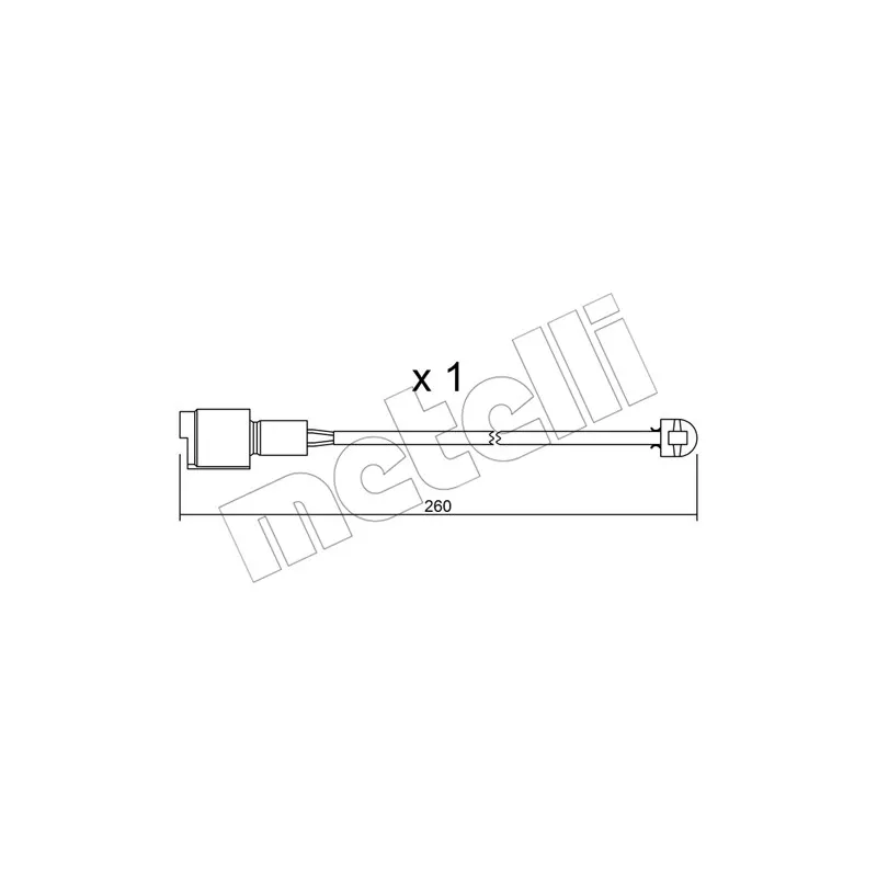 Contact d'avertissement, usure des plaquettes de frein METELLI SU.074