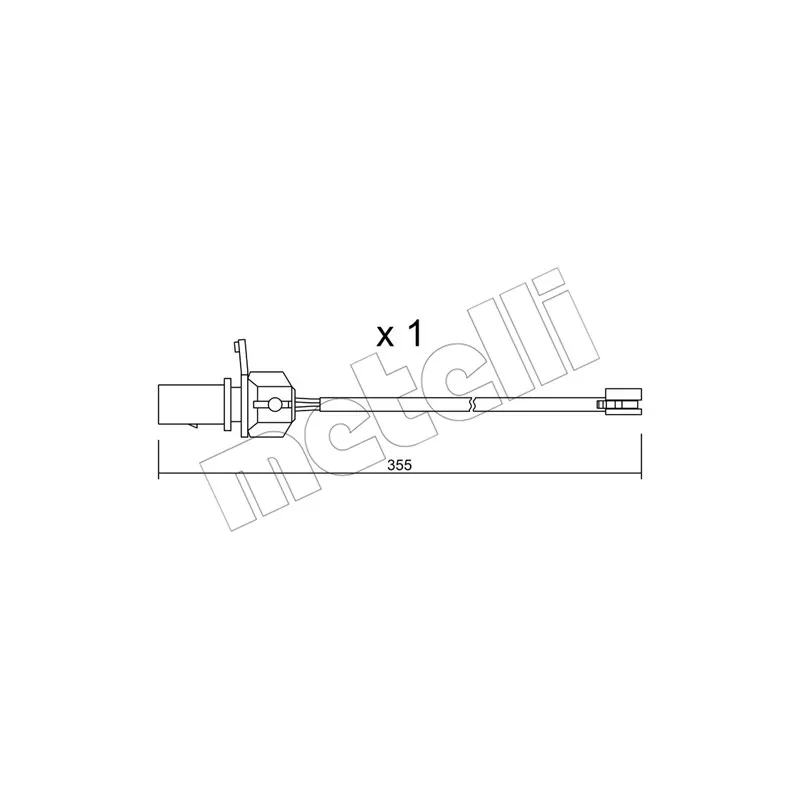 Contact d'avertissement, usure des plaquettes de frein METELLI SU.332
