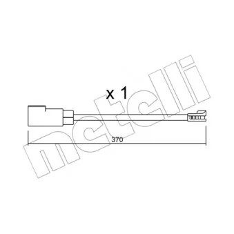 Contact d'avertissement, usure des plaquettes de frein METELLI SU.339