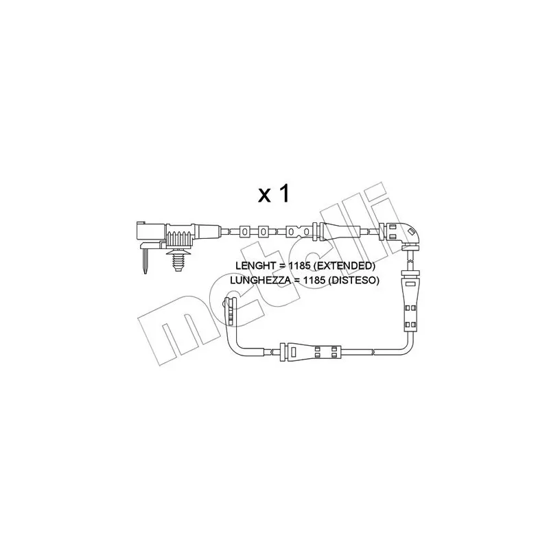 Contact d'avertissement, usure des plaquettes de frein METELLI SU.353