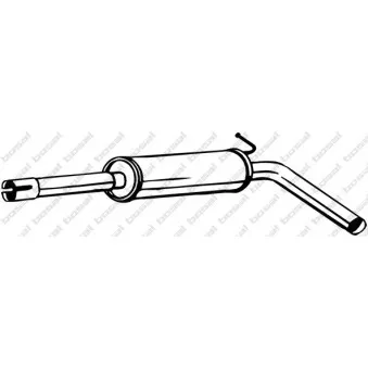 Silencieux central BOSAL 220-015