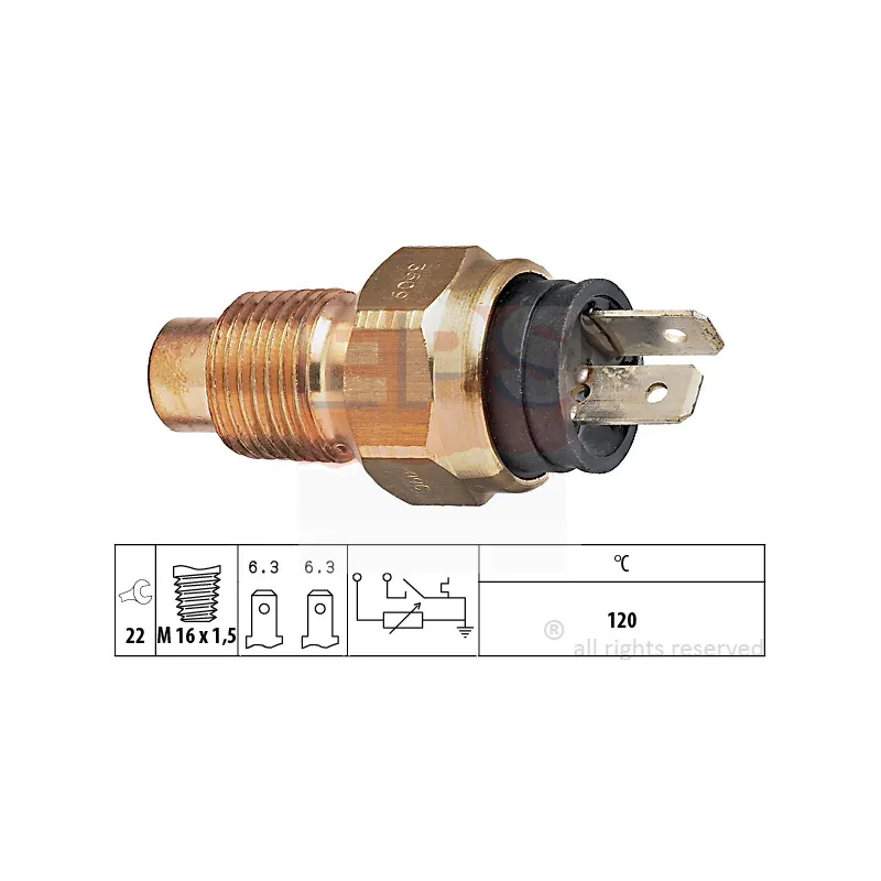 Sonde de température, liquide de refroidissement EPS 1.830.509