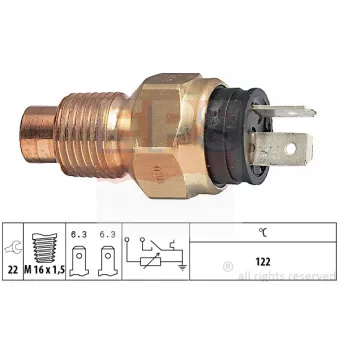 Sonde de température, liquide de refroidissement EPS 1.830.525