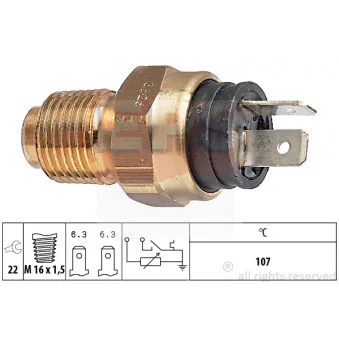 Sonde de température, liquide de refroidissement EPS 1.830.526