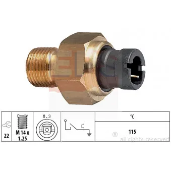 Contact thermique, voyant avertisseur de l'agent réfrigérant EPS 1.840.041