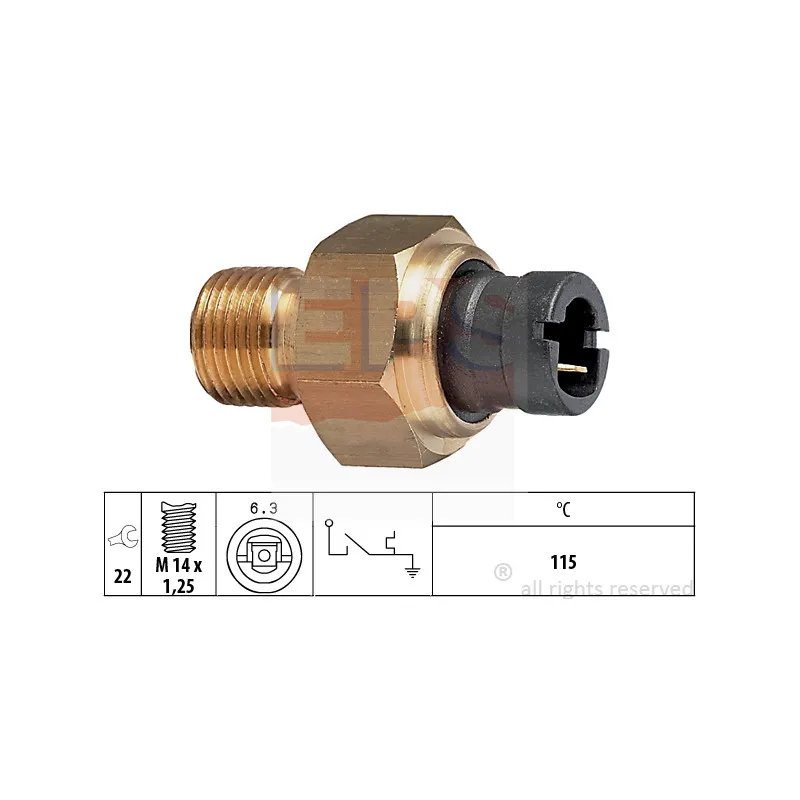 Contact thermique, voyant avertisseur de l'agent réfrigérant EPS 1.840.041