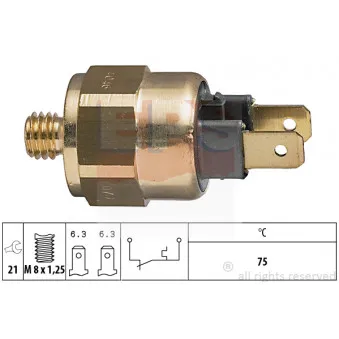 Contact thermique, voyant avertisseur de l'agent réfrigérant EPS 1.840.046