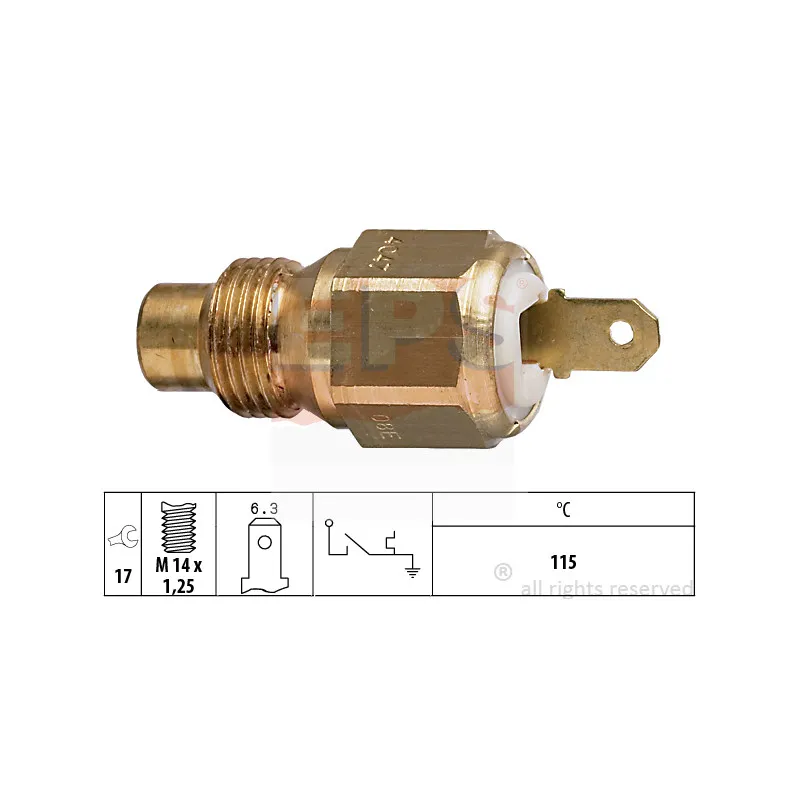 Contact thermique, voyant avertisseur de l'agent réfrigérant EPS 1.840.047