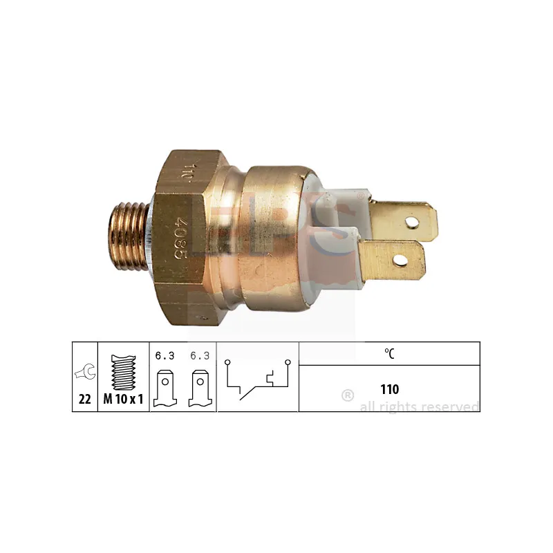 Contact thermique, voyant avertisseur de l'agent réfrigérant EPS 1.840.085