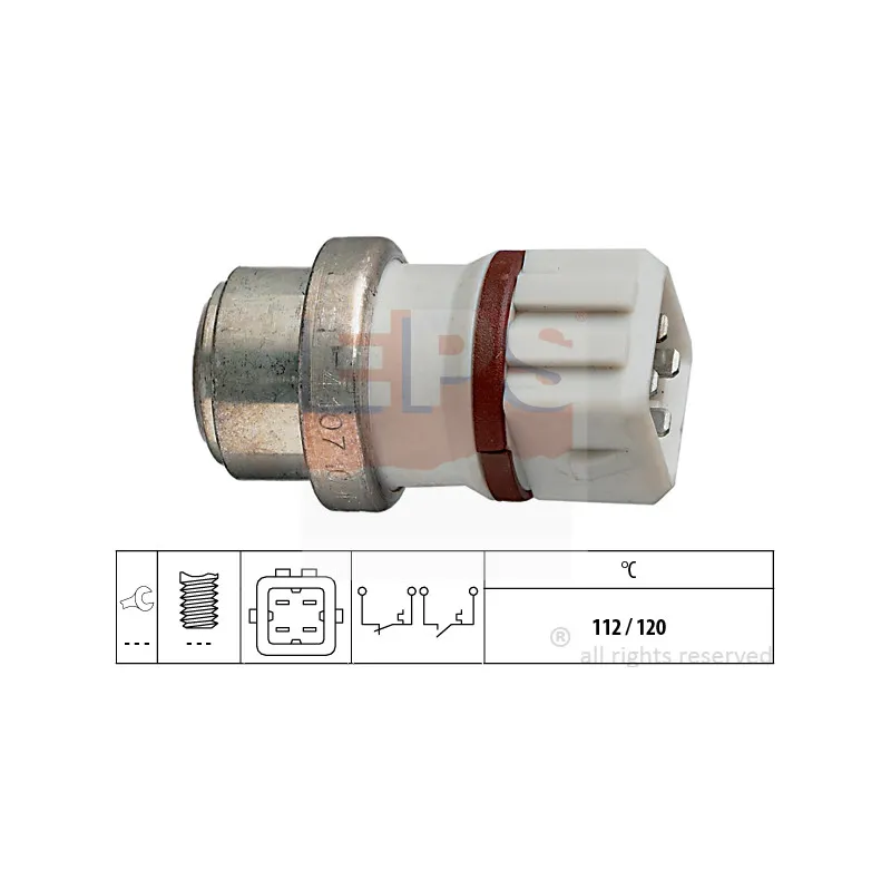 Contact thermique, voyant avertisseur de l'agent réfrigérant EPS 1.840.107