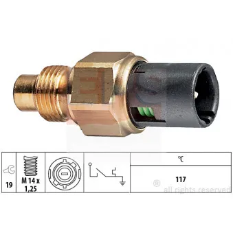 Contact thermique, voyant avertisseur de l'agent réfrigérant EPS 1.840.111