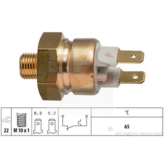 Contact thermique, voyant avertisseur de l'agent réfrigérant EPS 1.840.112