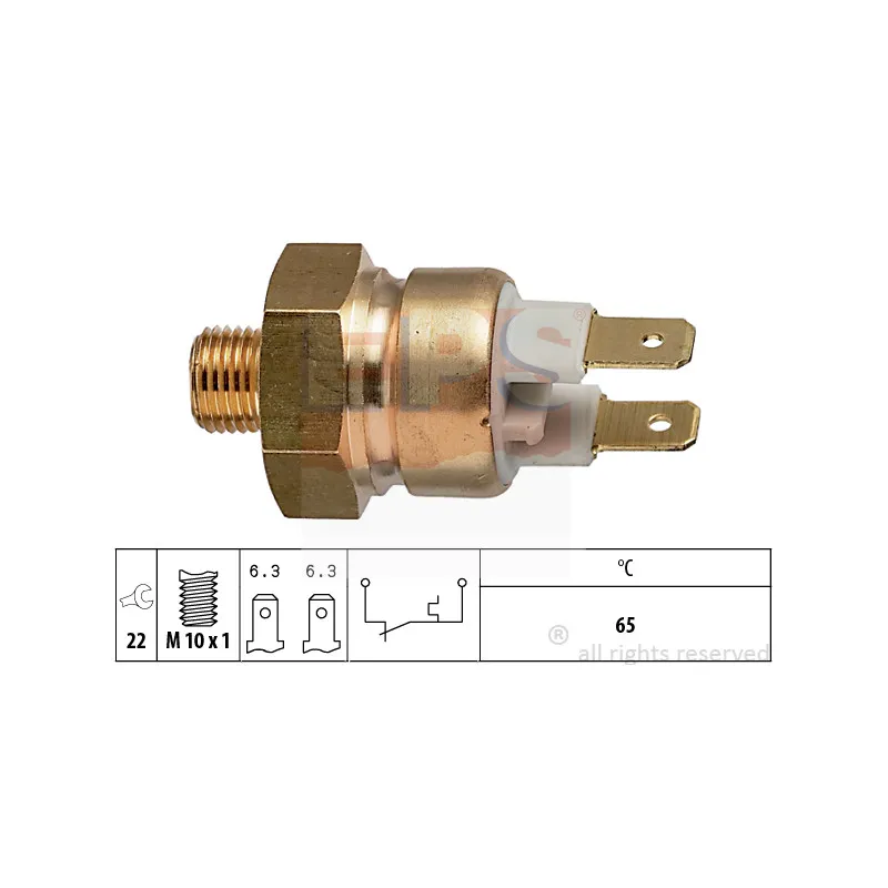 Contact thermique, voyant avertisseur de l'agent réfrigérant EPS 1.840.112