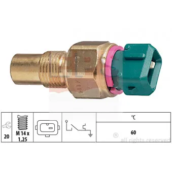 Contact thermique, voyant avertisseur de l'agent réfrigérant EPS 1.840.114