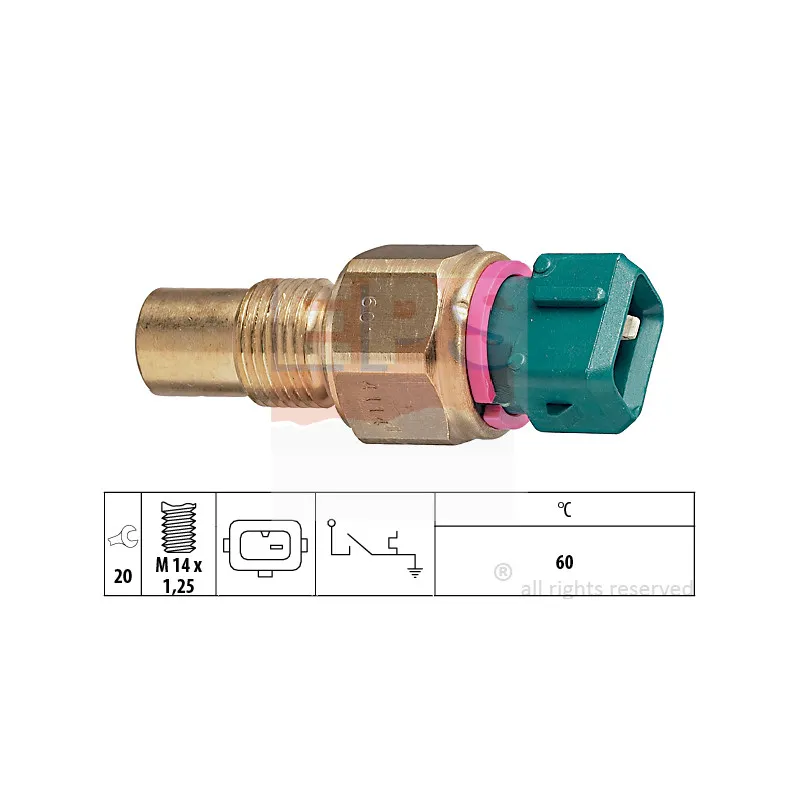 Contact thermique, voyant avertisseur de l'agent réfrigérant EPS 1.840.114