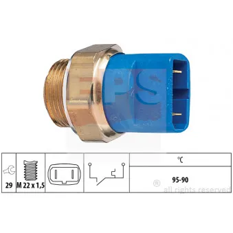 Interrupteur de température, ventilateur de radiateur EPS 1.850.032