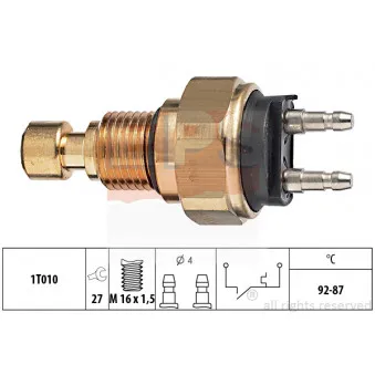 Interrupteur de température, ventilateur de radiateur EPS 1.850.036