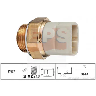 Interrupteur de température, ventilateur de radiateur EPS 1.850.049