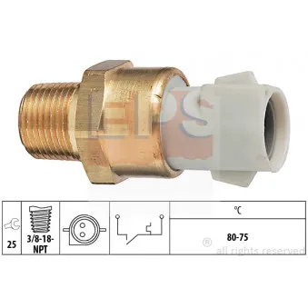 Interrupteur de température, ventilateur de radiateur EPS 1.850.052