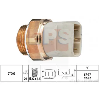 Interrupteur de température, ventilateur de radiateur EPS 1.850.626