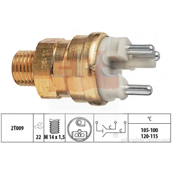 Interrupteur de température, ventilateur de radiateur EPS 1.850.659