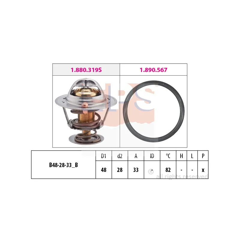 Thermostat d'eau EPS 1.880.319