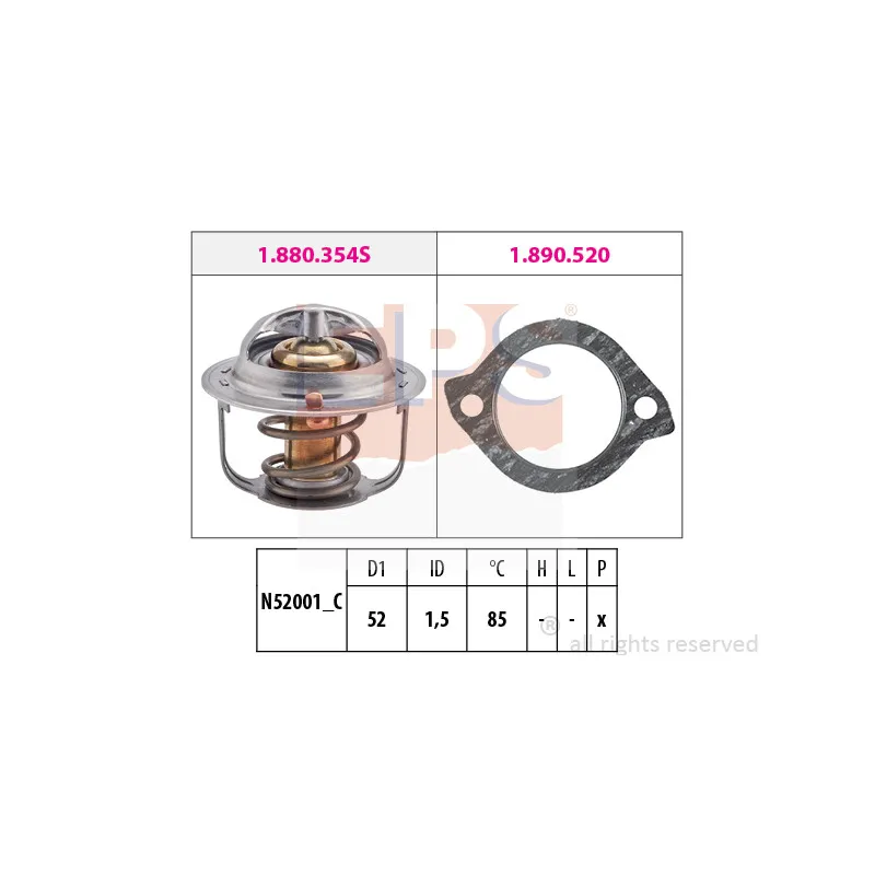 Thermostat d'eau EPS 1.880.354