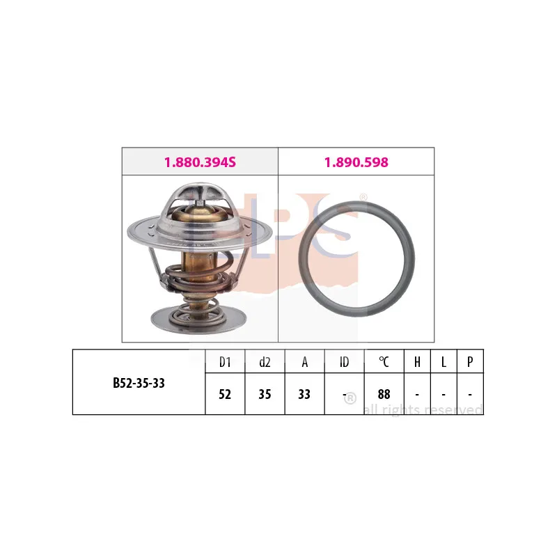 Thermostat d'eau EPS 1.880.394