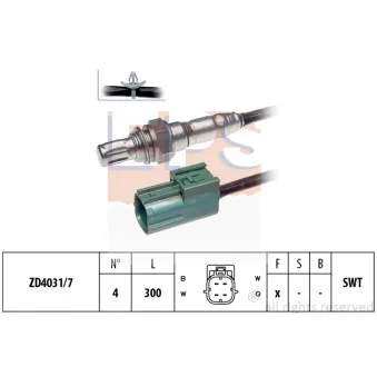 Sonde lambda EPS 1.997.633